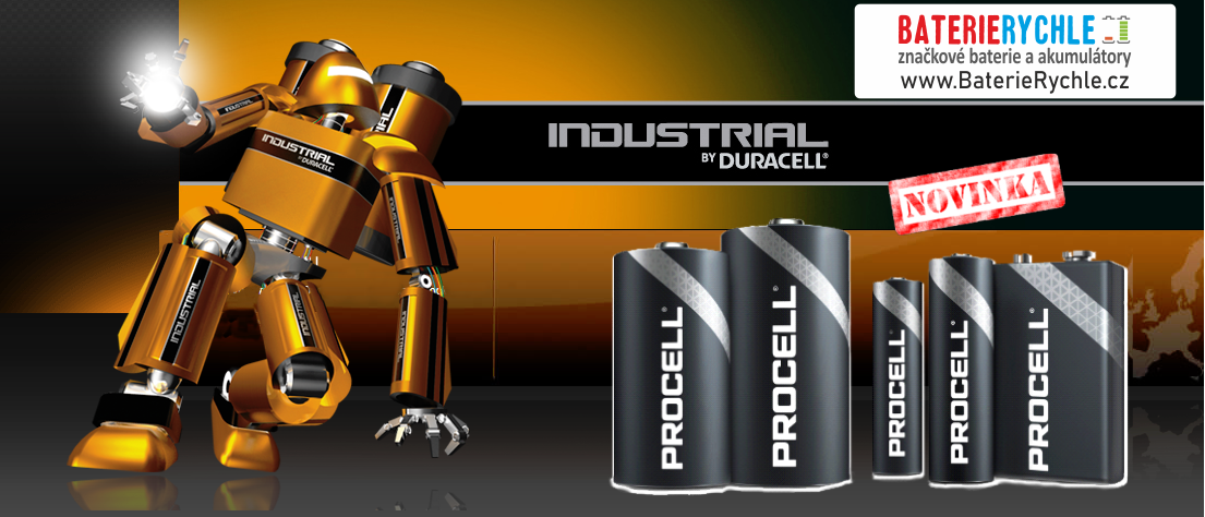 Duracell Procell Industrial baterierychle.cz